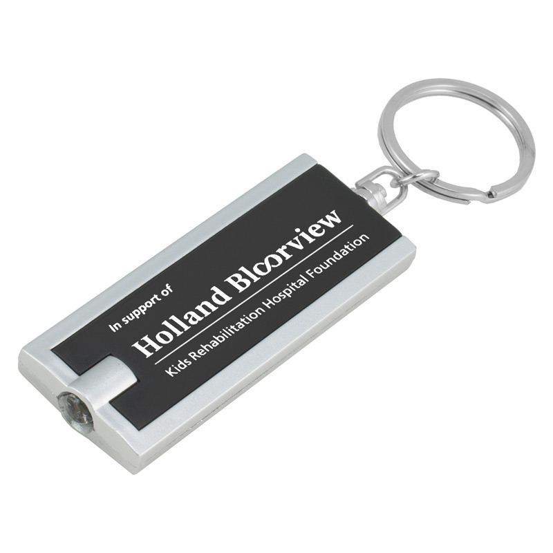 PhotoImage &reg; Full Color Imprint Slim Keyholder Keylight with Bright White LED Light