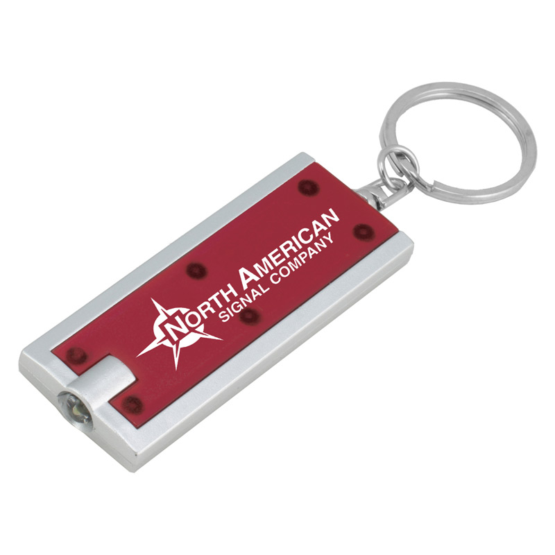 PhotoImage &reg; Full Color Imprint Slim Keyholder Keylight with Bright White LED Light