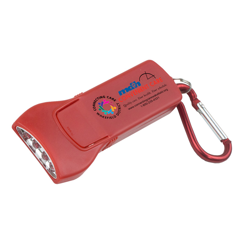 Beamer' 4 LED Keyholder Keylite with Carabiner Clip (Photoimage 4 Color)
