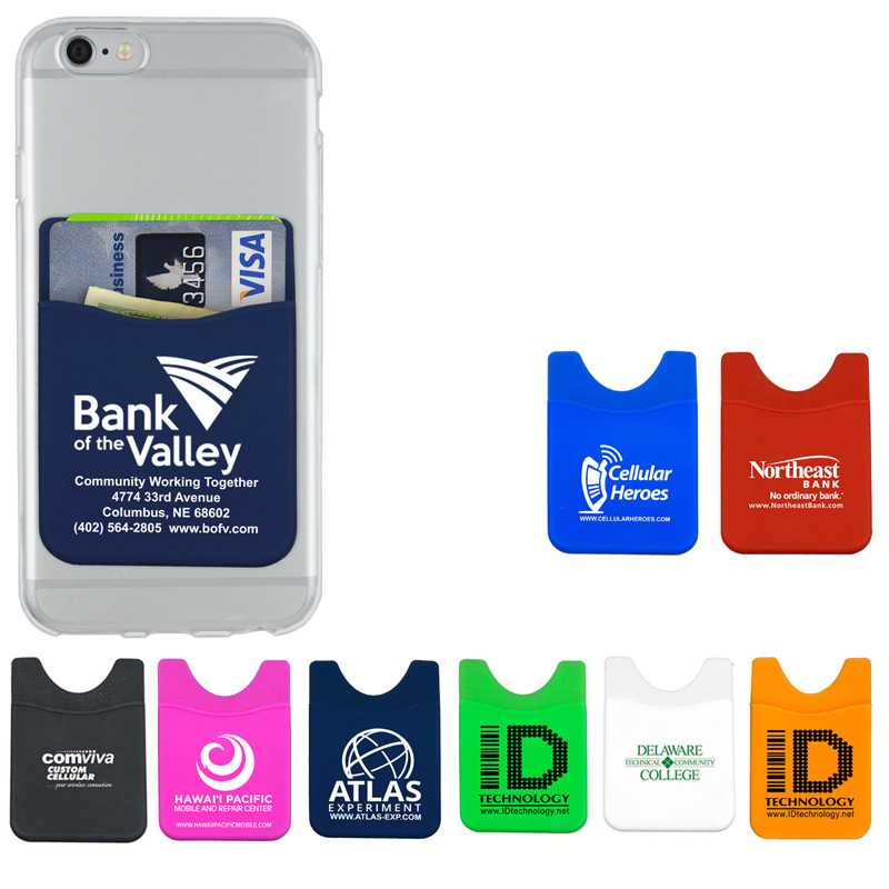 "Banker" Soft Silicone Cell Phone Wallet