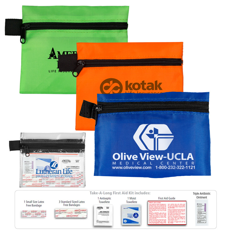 "Take-A-Long Kit 2" 8 Piece First Aid Kit