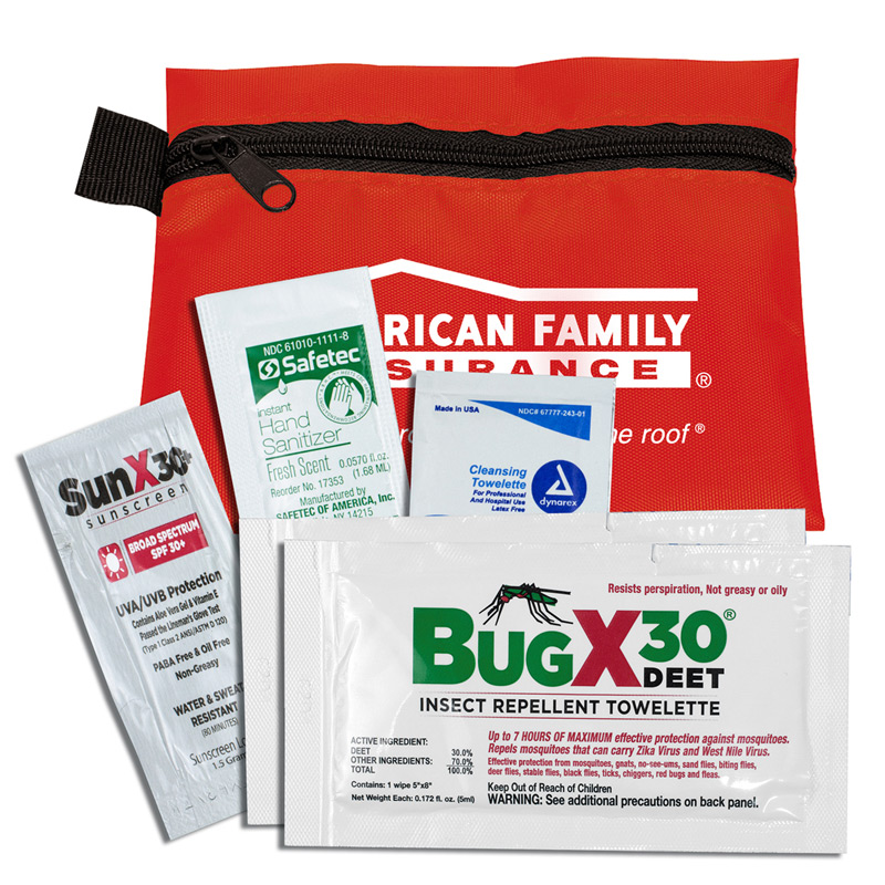 Stay Safe Kit' 5 Piece Insect Repellent Kit in Zipper Pouch