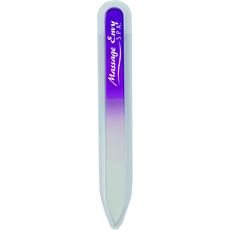 Tempered Glass Nail File in Clear Sleeve