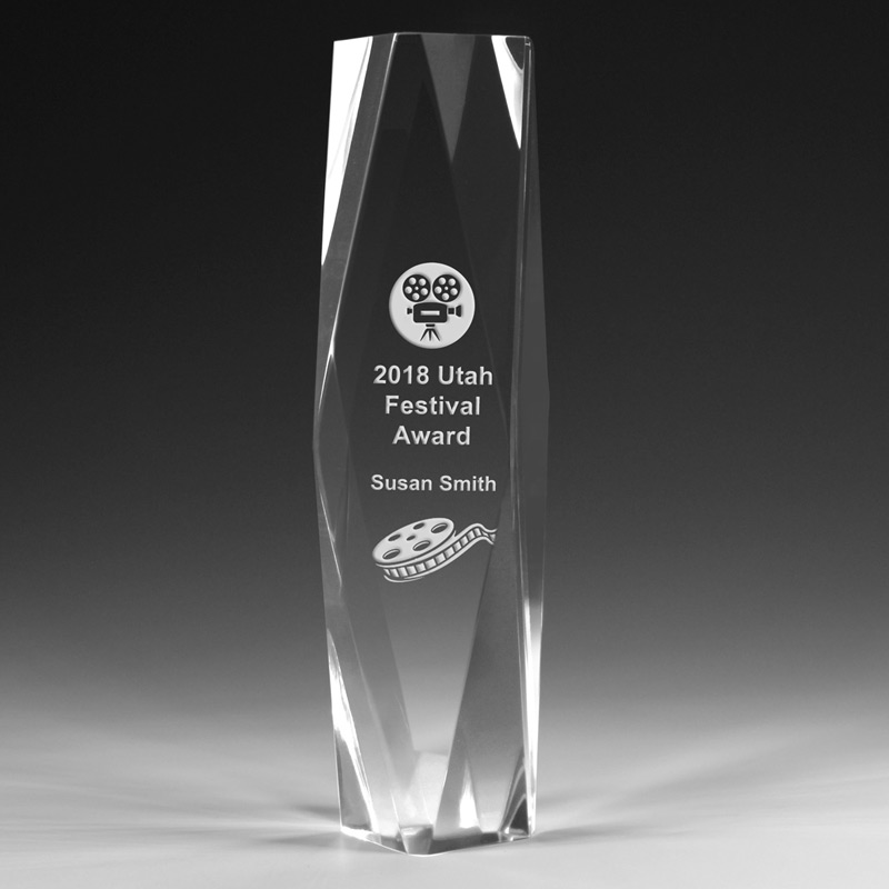 2" Thick Obelisk Acrylic Awards (Laser)
