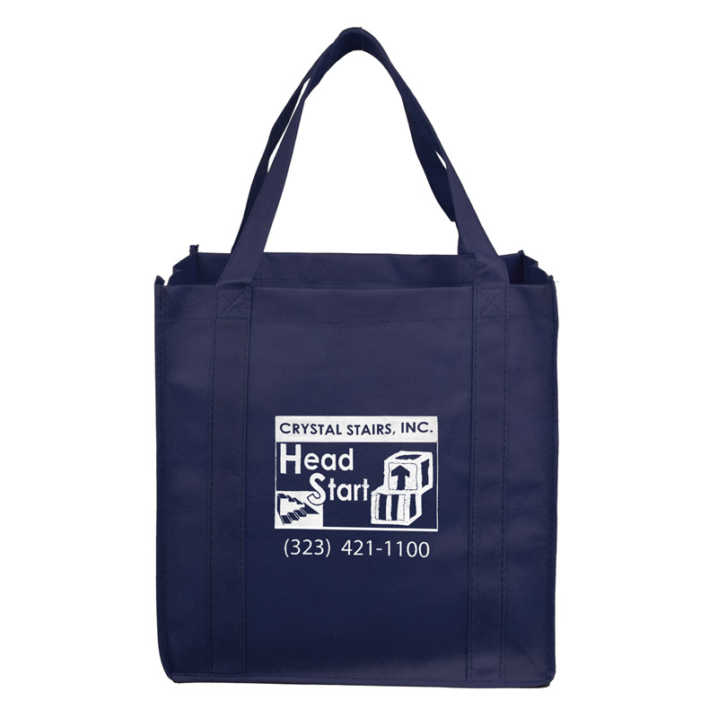 12-1/2" W x 13" H - Mega Grocery Shopping Tote Bag