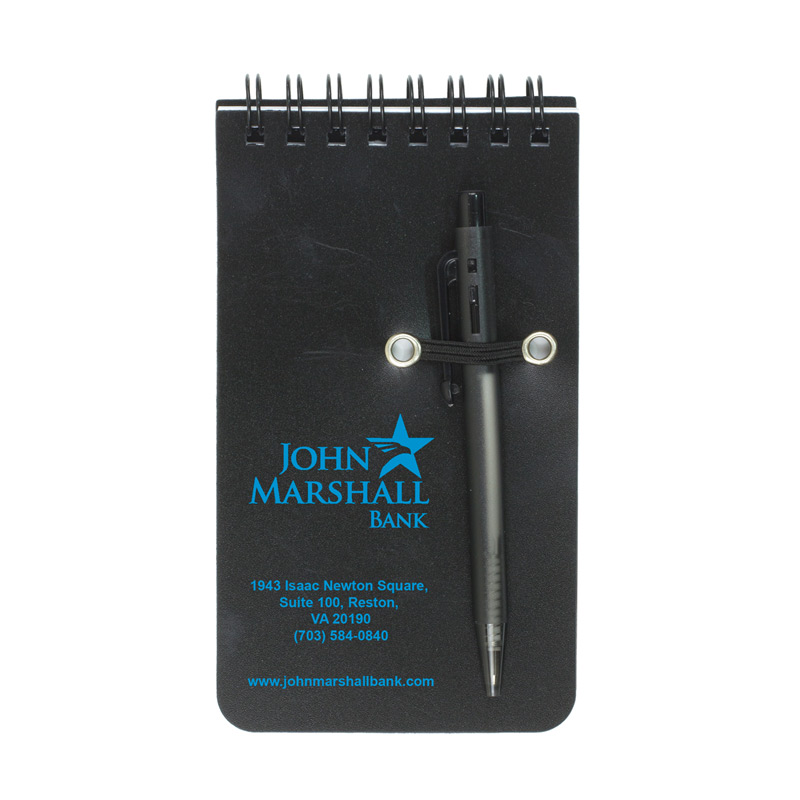 Pocket Sized Spiral Jotter Notepad Notebook with Pen