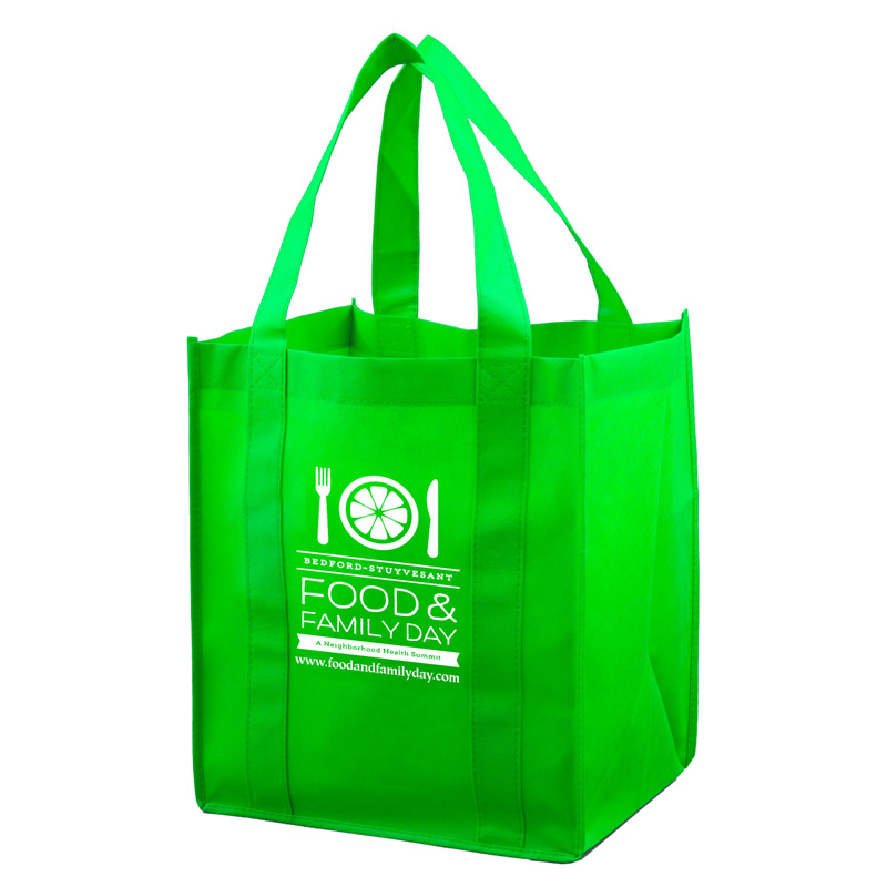 13" W x 14-1/2" H -"Super Mega" Grocery Shopping Tote Bag