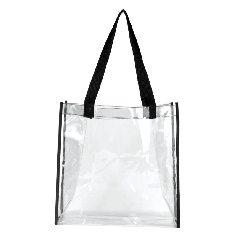 12" W x 12" H x 6" Gusset - Clear Vinyl Stadium Compliant Tote Bag