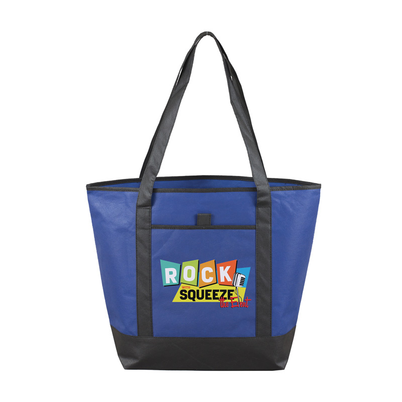 17-1/2" W x 13-1/2" H x 6" D -"The City Life" Beach, Corporate and Travel Boat Tote Bag