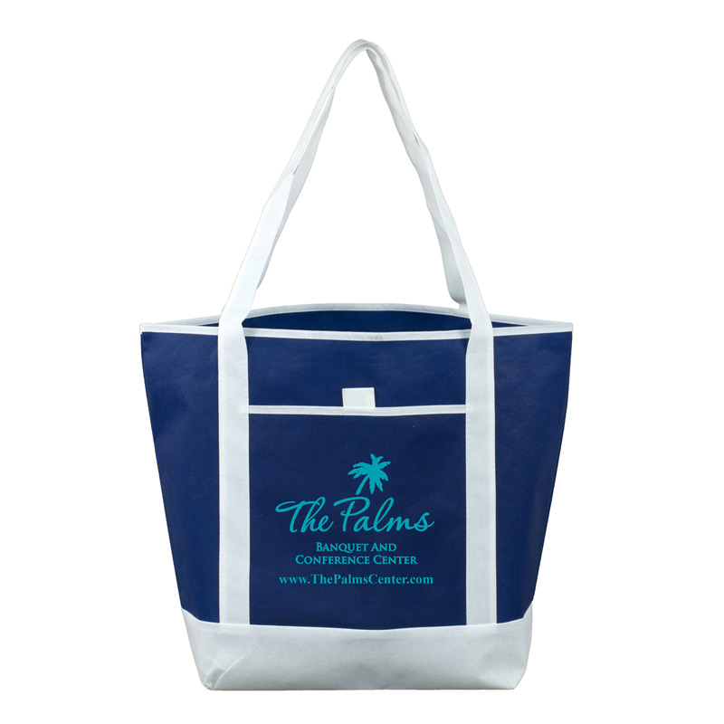 17-1/2" W x 13-1/2" H x 6" D - ''The Liberty'' Beach, Corporate and Travel Boat Tote Bag