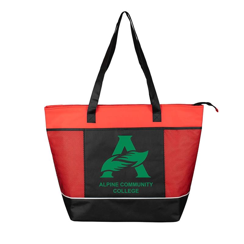 "FROST LINE" Super-Sized Insulated Zipper Cooler Tote
