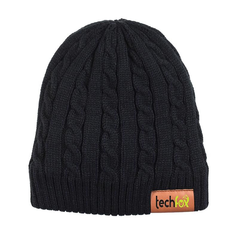 "THE COZY" Cable Knit Beanie With Fluffy Soft Lining