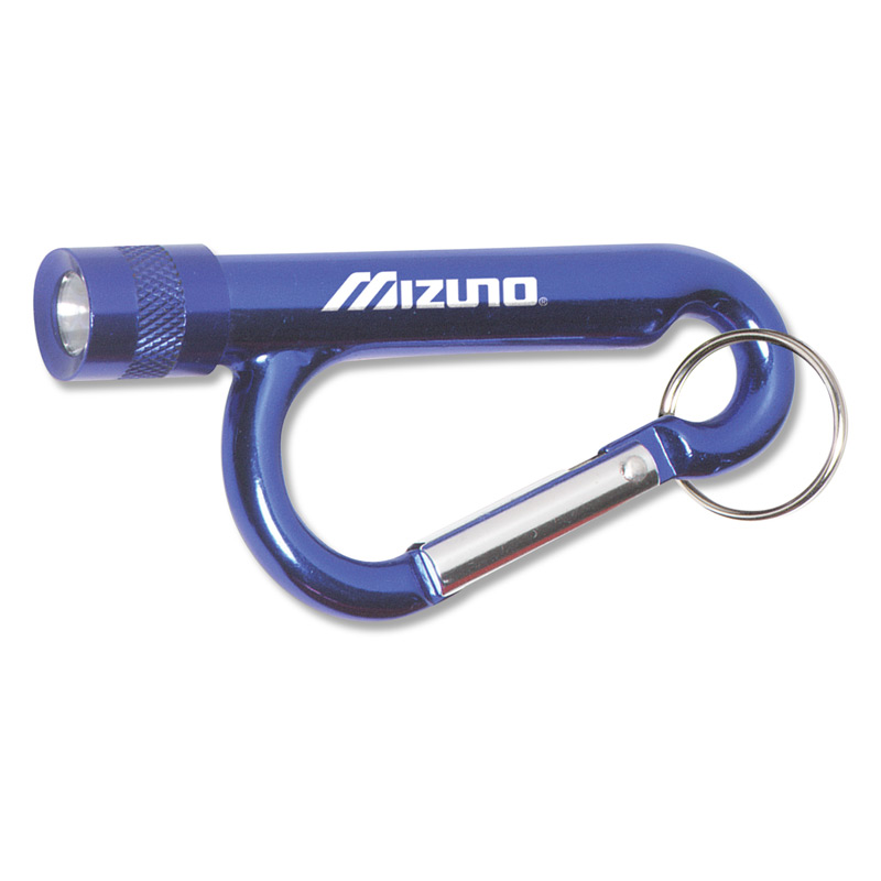 Metal Carabiner Flashlight with Split Ring Attachment