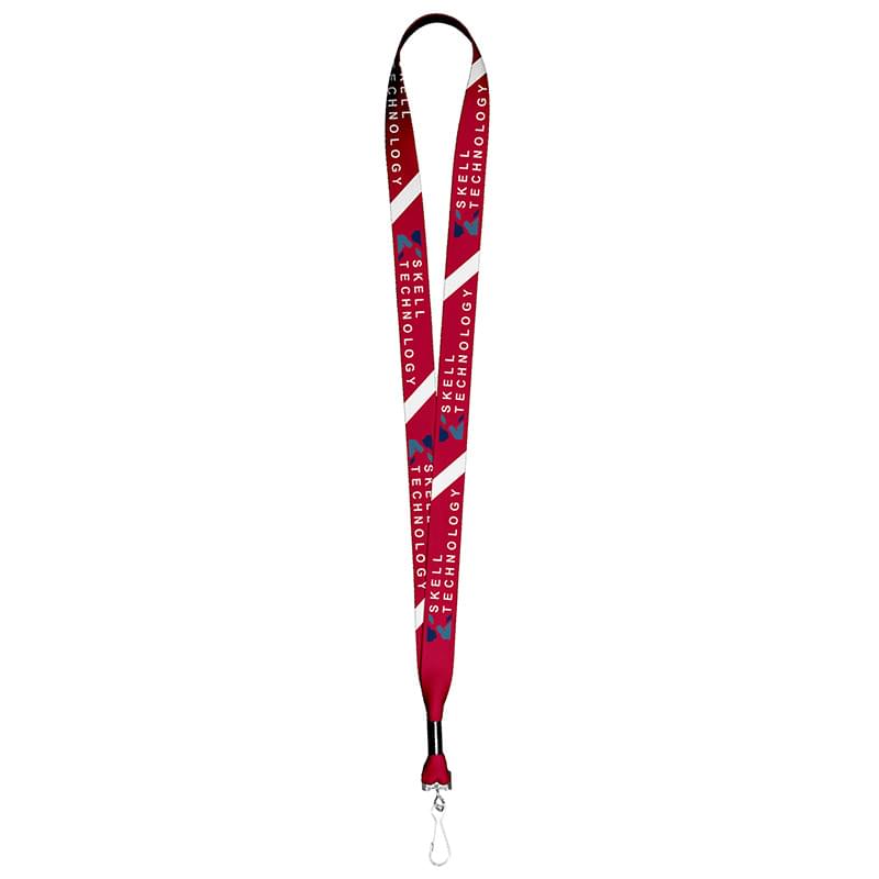 3/4" Textured Polyester Multi-Color Sublimation Lanyard