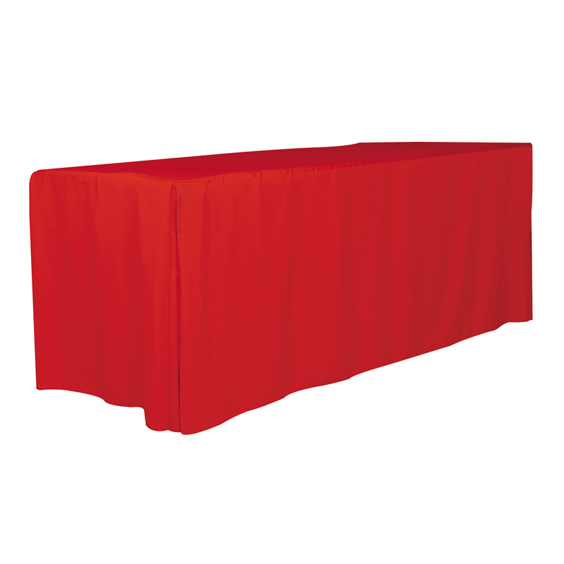 8' 4-Sided Fitted Style Table Covers & Table Throws (Spot Color Print)