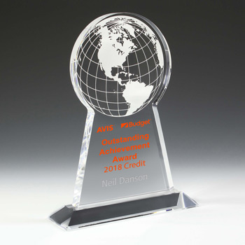 Tall Globe Award (Laser)
