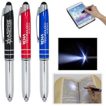 "The Pro" Stylus Pen with 5 Lumen LED Light
