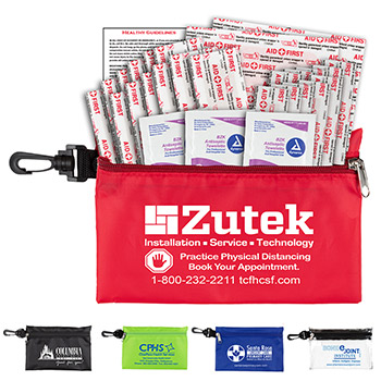 28 Piece Multi-Bandage First Aid Kit in Supersized Zipper Pouch