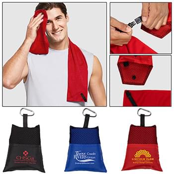 "Cool-n-Go" Cooling Towel in Pouch