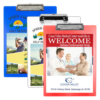 Letter Size Clipboard with PhotoImage &reg; Full Color Imprint* and Metal Spring Clip