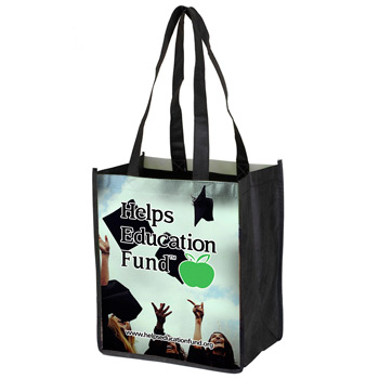 8" x 10" Full Color Glossy Lamination Grocery Shopping Tote Bags
