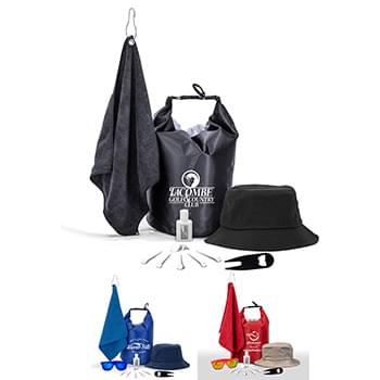 "FAIRWAY 14" 14 Piece Golf Kit in Deluxe Dry Bag