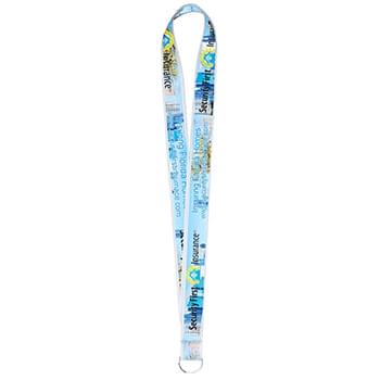 1" Super Soft Polyester Multi-Color Sublimation Lanyard (Overseas Production 8-10 Weeks)