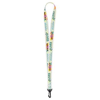 3/4" Super Soft Polyester Multi-Color Sublimation Lanyard (Overseas Production 8-10 Weeks)