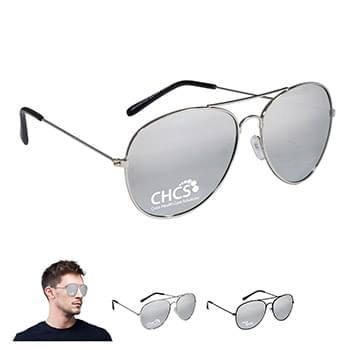 “PISMO BREEZE" Mirrored Aviator Sunglasses