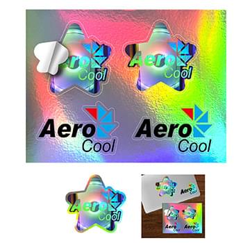 “CUSTOMCUT™" 6" x 8" Full Color Custom Shape Removable Vinyl Sticker Sheets